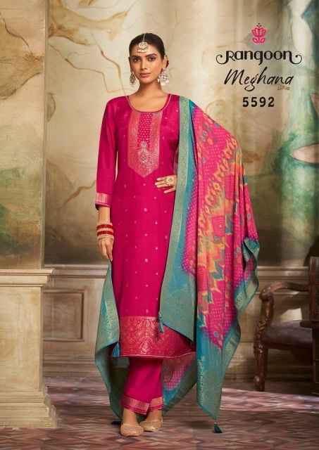 Rangoon Meghana Vol-2 Jacquard Readymade Suit (4 pcs Catalogue)