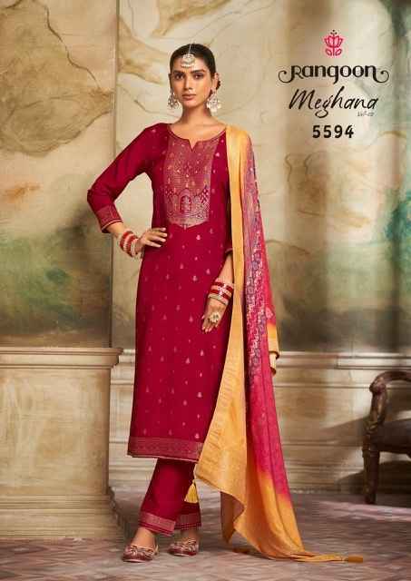 Rangoon Meghana Vol-2 Jacquard Readymade Suit (4 pcs Catalogue)