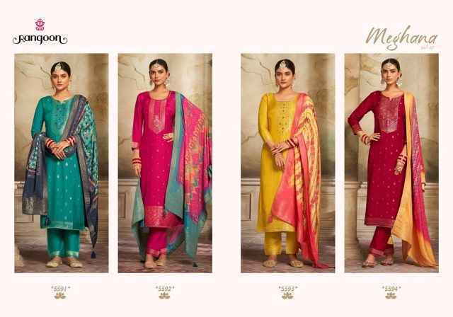 Rangoon Meghana Vol-2 Jacquard Readymade Suit (4 pcs Catalogue)