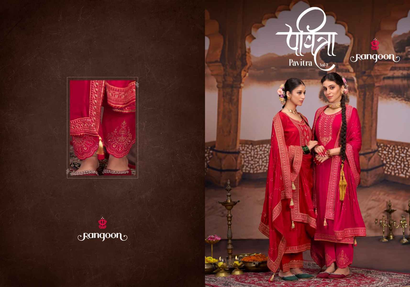 Rangoon Pavitra Vol-2 Silk Readymade Suit (2 pcs Catalogue)