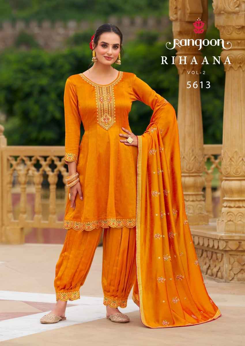 Rangoon Rihaana Vol-2 Silk Readymade Suit (4 pcs Catalogue