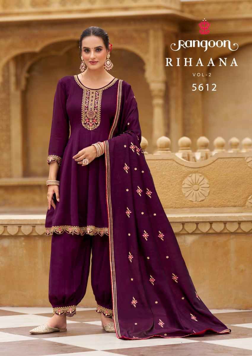 Rangoon Rihaana Vol-2 Silk Readymade Suit (4 pcs Catalogue