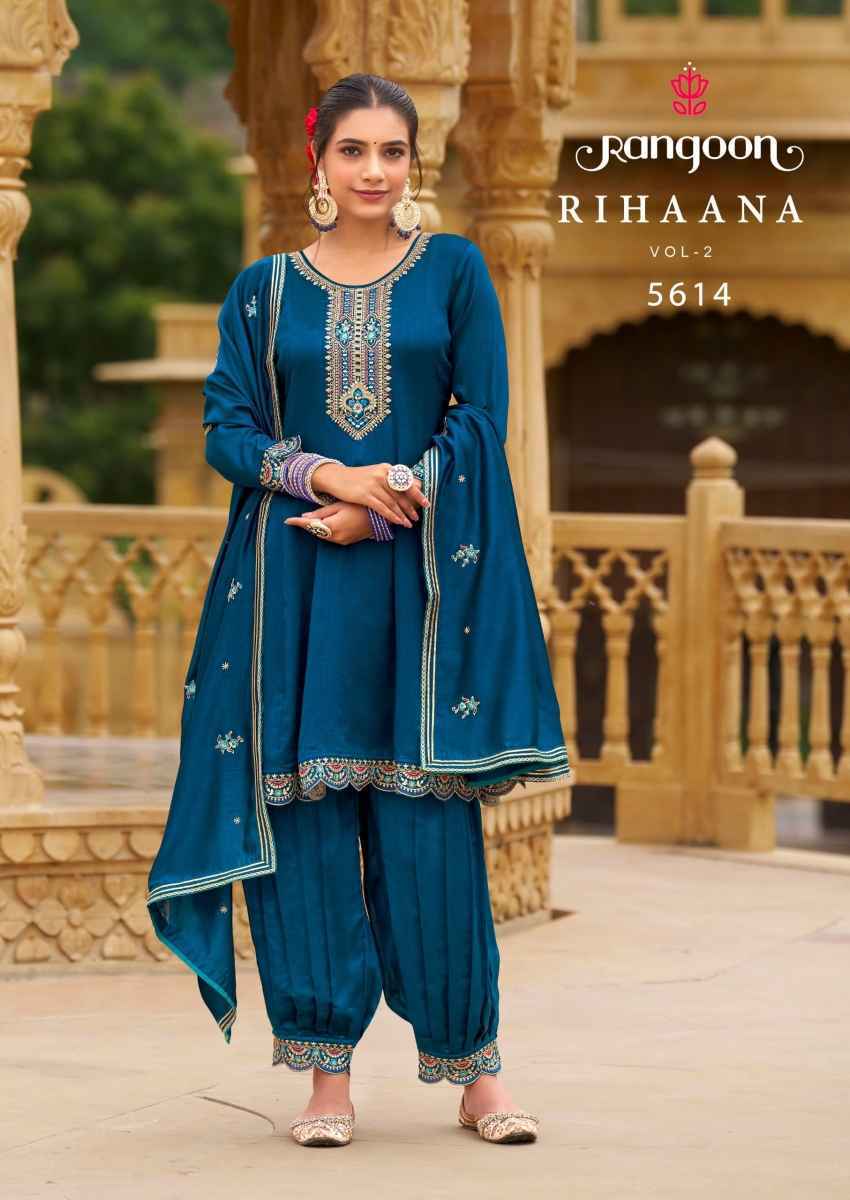 Rangoon Rihaana Vol-2 Silk Readymade Suit (4 pcs Catalogue