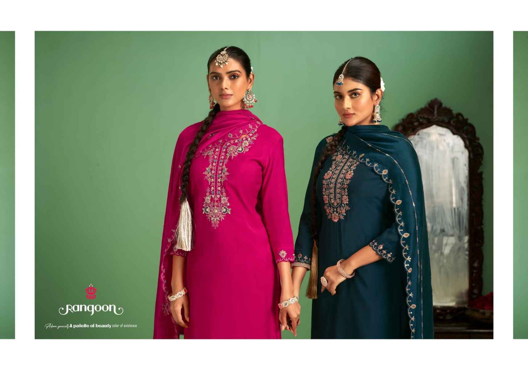 Rangoon Triveni Silk Readymade Suit (4 pcs Catalogue)