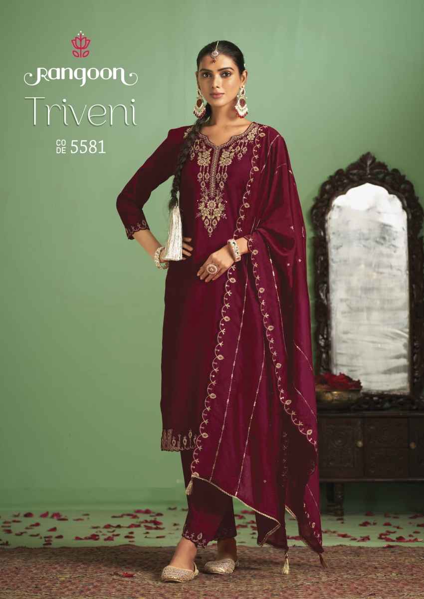 Rangoon Triveni Silk Readymade Suit (4 pcs Catalogue)