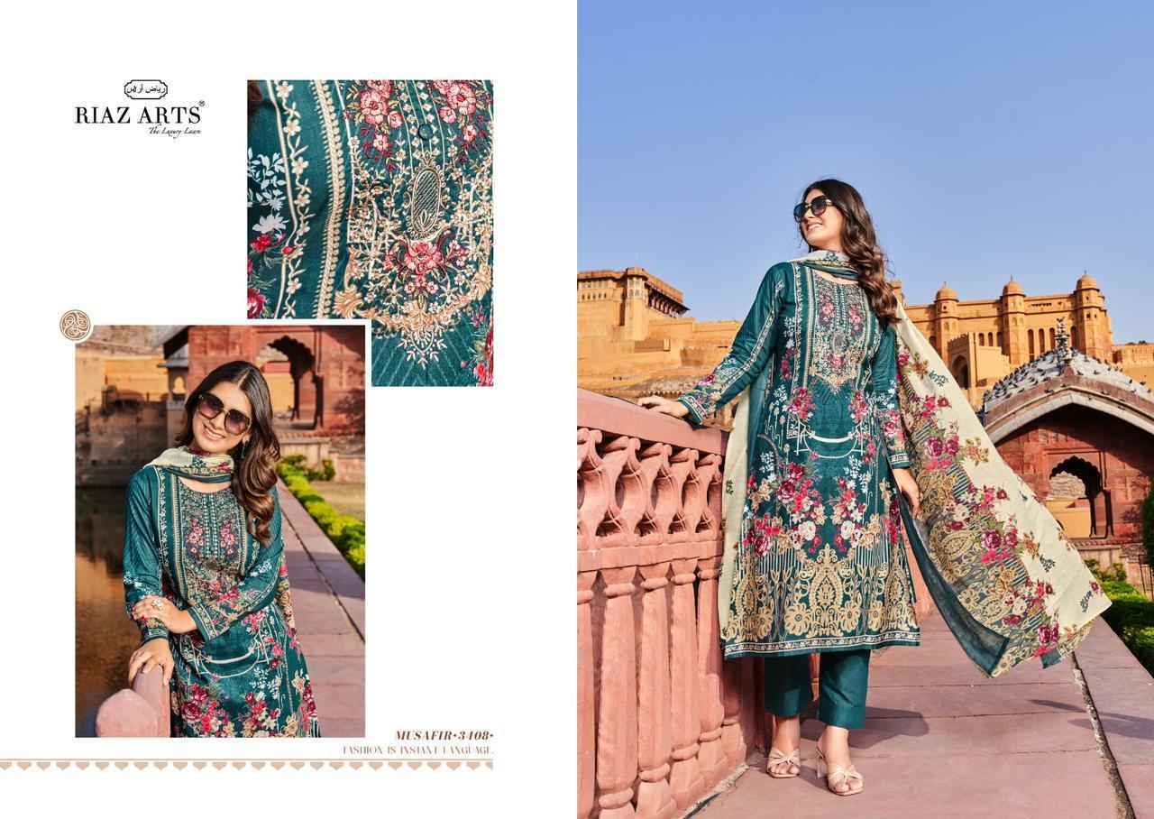 Riaz Arts Musafir Vol 7 Lawn Cotton Dress Material 6 pcs Catalogue