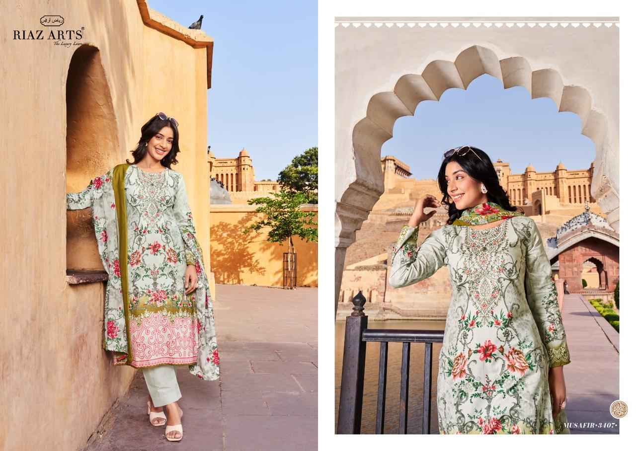 Riaz Arts Musafir Vol 7 Lawn Cotton Dress Material 6 pcs Catalogue