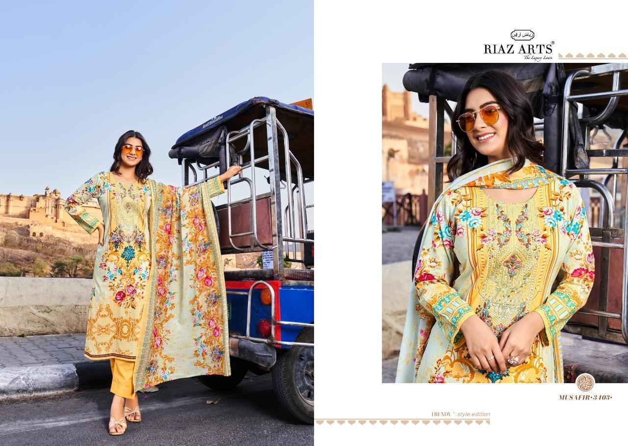 Riaz Arts Musafir Vol 7 Lawn Cotton Dress Material 6 pcs Catalogue