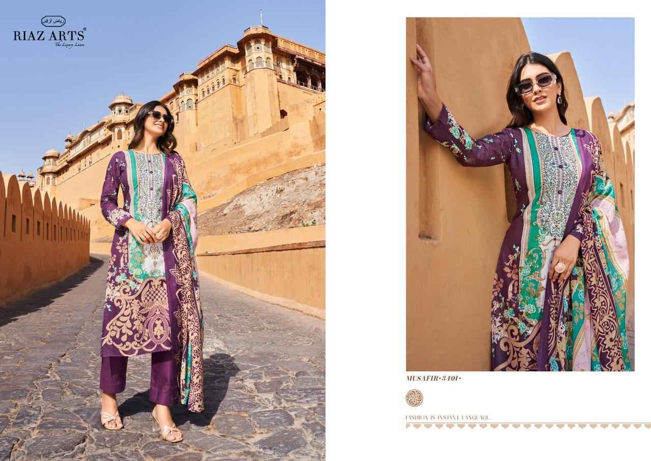 Riaz Arts Musafir Vol 7 Lawn Cotton Dress Material 6 pcs Catalogue