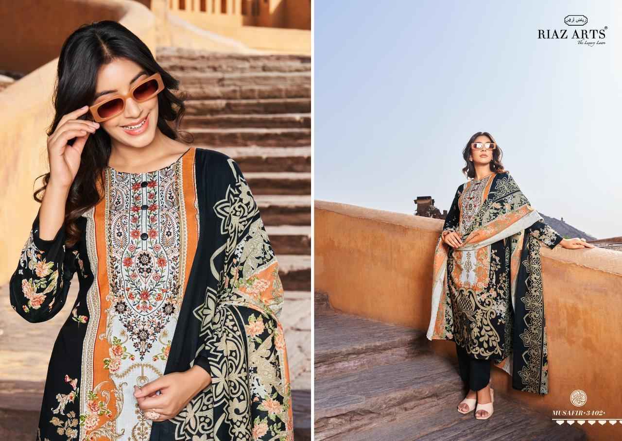 Riaz Arts Musafir Vol 7 Lawn Cotton Dress Material 6 pcs Catalogue