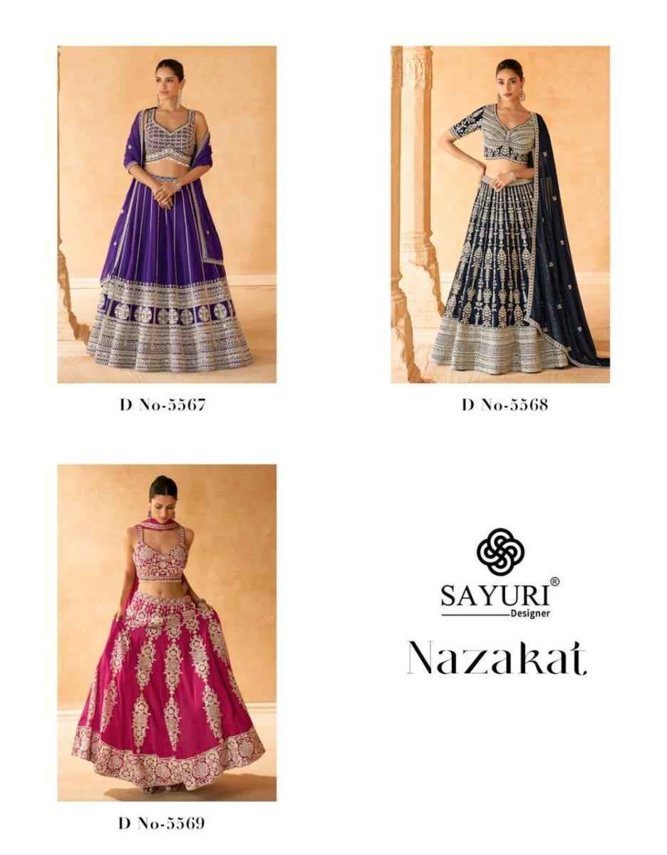 Sayuri Designer Nazakat Georgette Readymade Dress (3 pcs Catalogue)