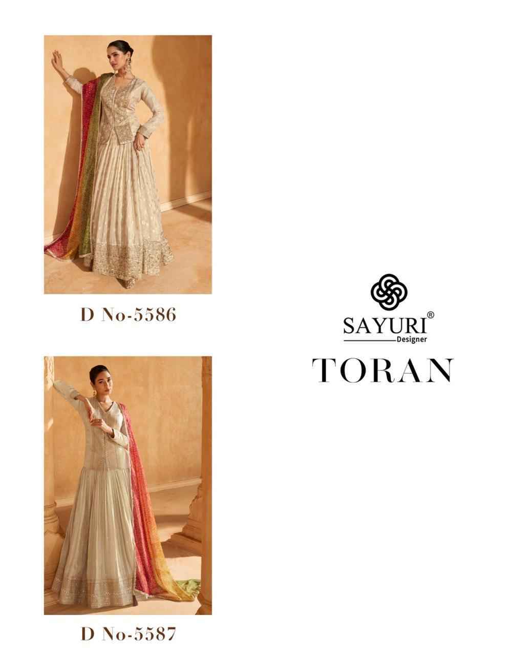 Sayuri Designer Toran Simar Viscose Readymade Dress (2 pcs Catalogue)