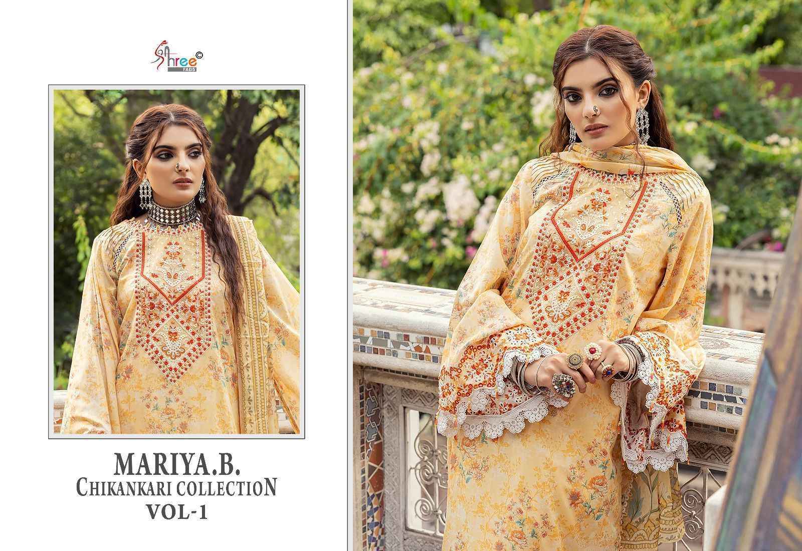 Shree Fabs Mariya B Chikankari Collection Vol-1 Cotton Dress Material (6 pcs Catalogue)