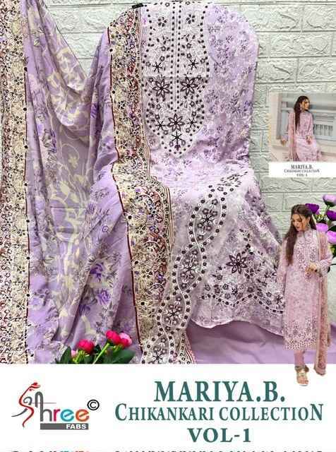 Shree Fabs Mariya B Chikankari Collection Vol-1 Cotton Dress Material (6 pcs Catalogue)