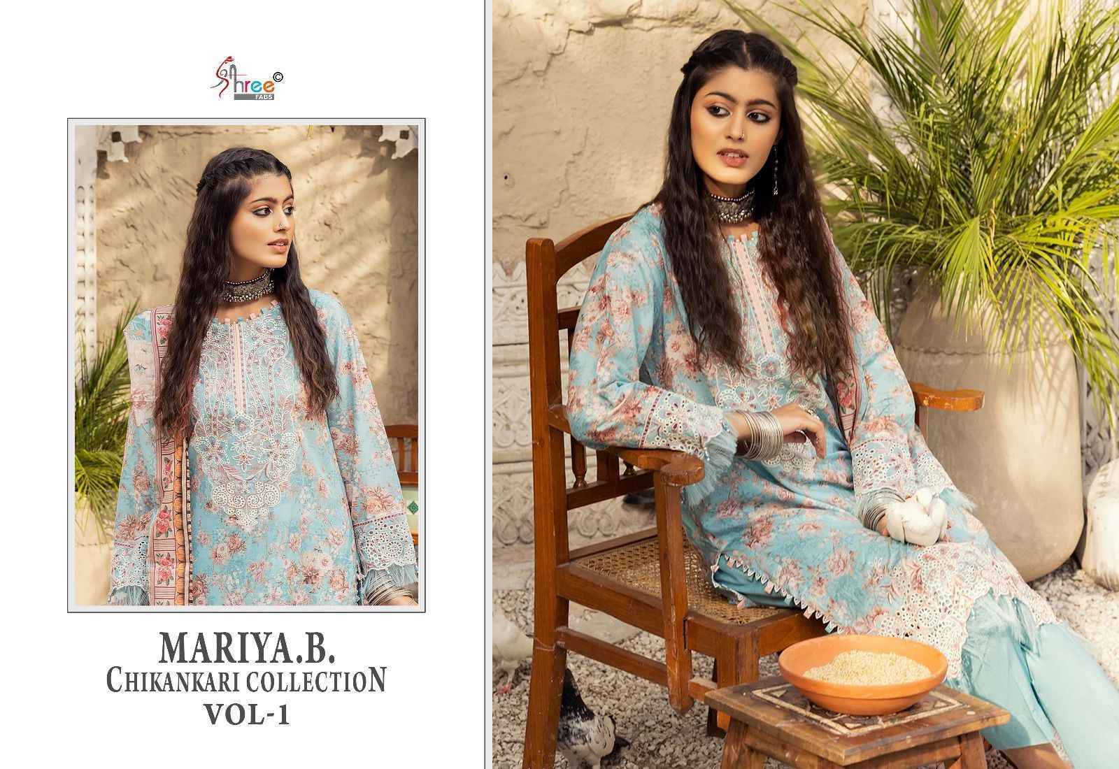 Shree Fabs Mariya B Chikankari Collection Vol-1 Cotton Dress Material (6 pcs Catalogue)