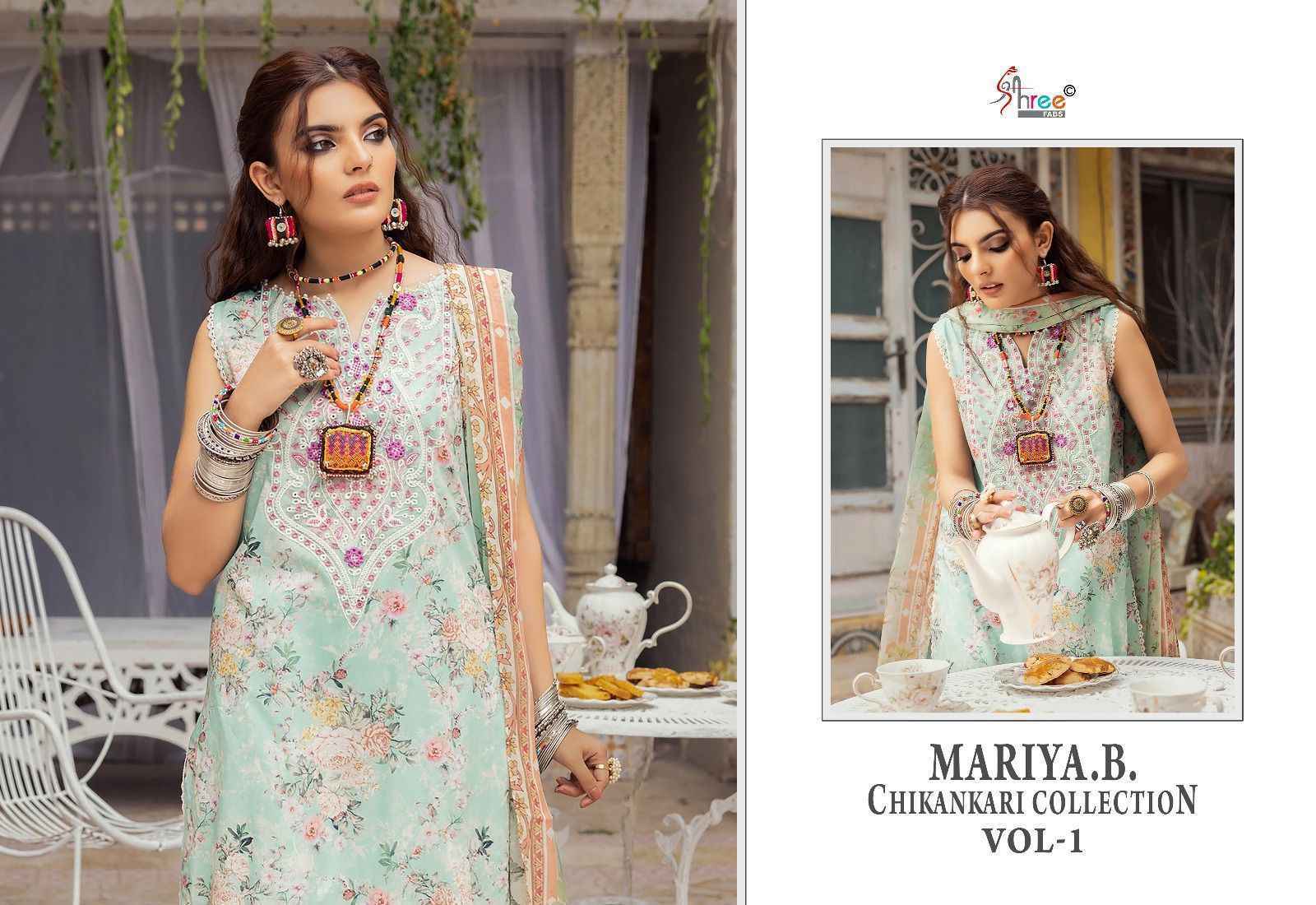 Shree Fabs Mariya B Chikankari Collection Vol-1 Cotton Dress Material (6 pcs Catalogue)