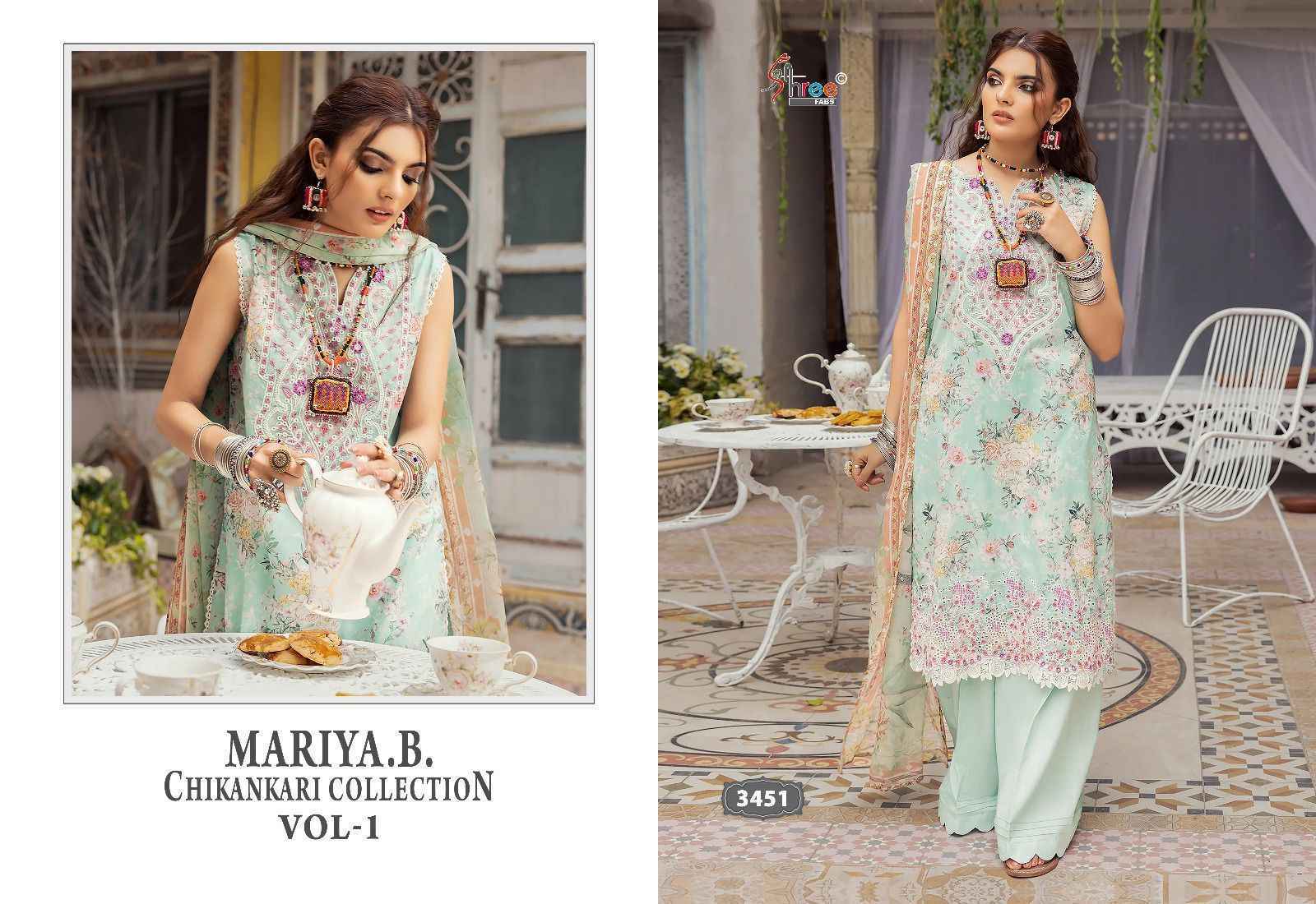 Shree Fabs Mariya B Chikankari Collection Vol-1 Cotton Dress Material (6 pcs Catalogue)