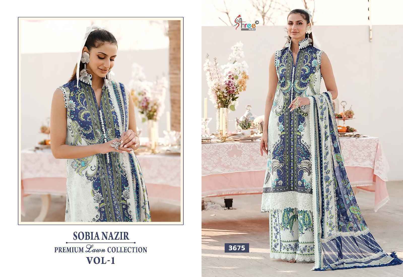 Shree Fabs Sobia Nazir Vol-1 Cotton Dress Material (6 pcs Catalogue)