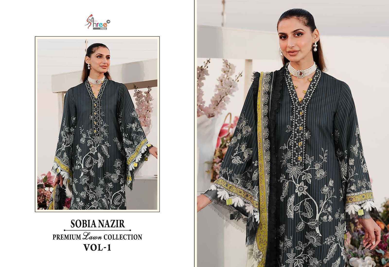 Shree Fabs Sobia Nazir Vol-1 Cotton Dress Material (6 pcs Catalogue)