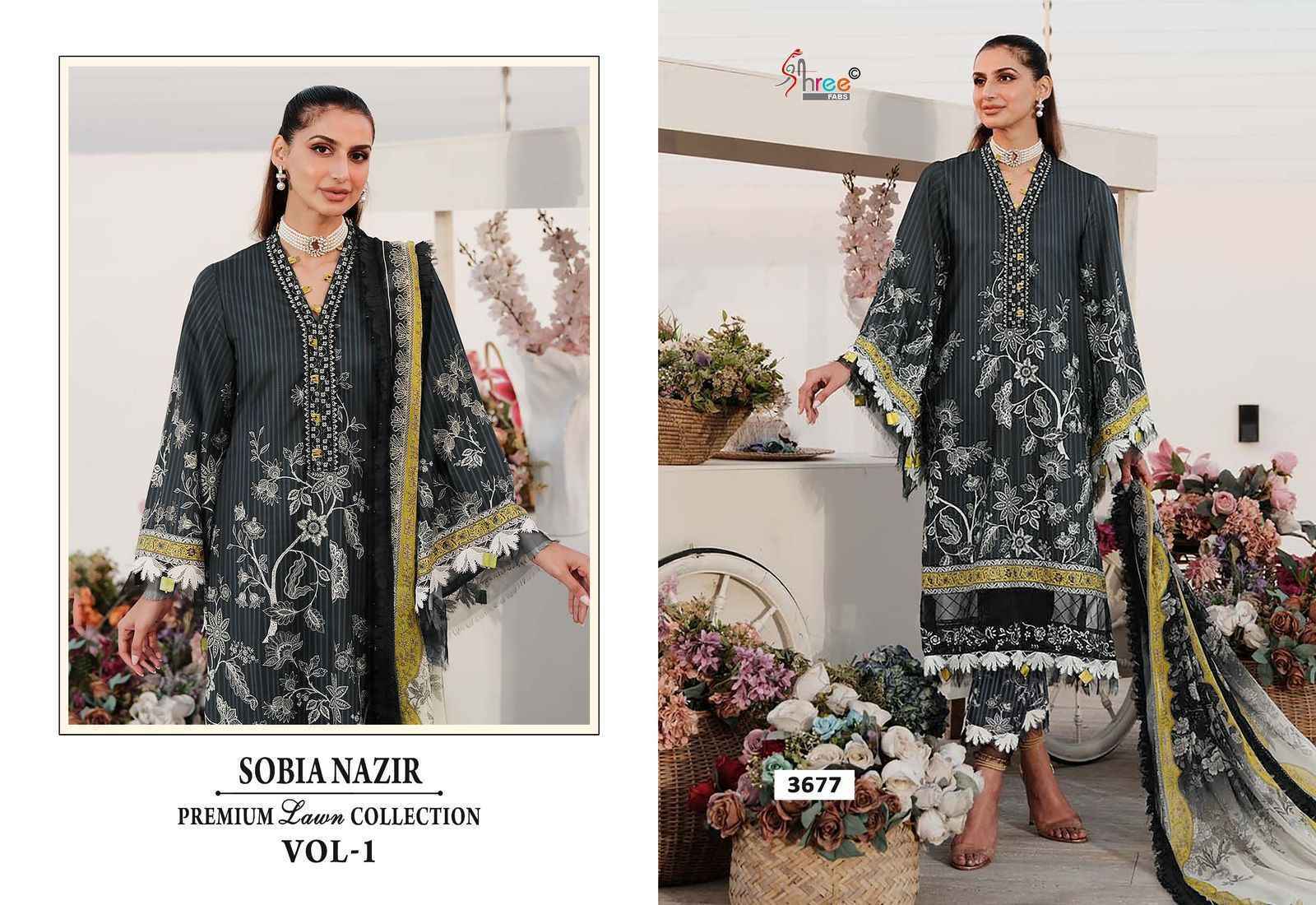 Shree Fabs Sobia Nazir Vol-1 Cotton Dress Material (6 pcs Catalogue)