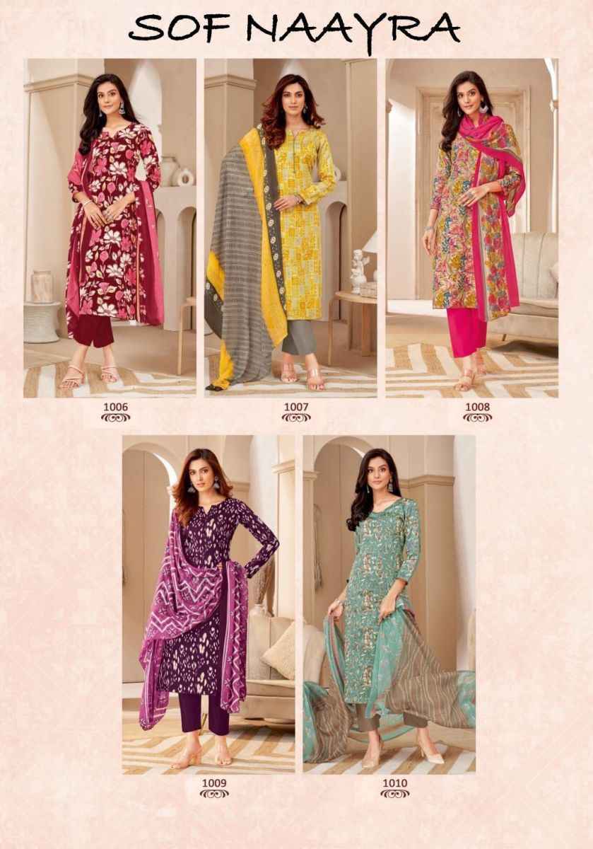 Shree Om Fab Nayraa Vol-1 Cotton Dress Material (10 pcs Catalogue)