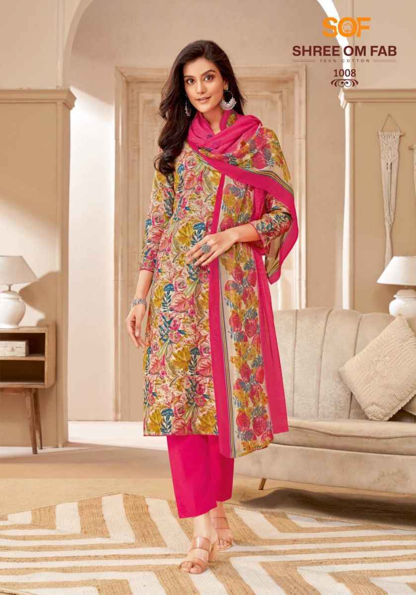 Shree Om Fab Nayraa Vol-1 Cotton Dress Material (10 pcs Catalogue)