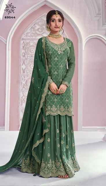 Vinay Fashion Kuleesh Rangrasiya Chinon Dress Material (6 pcs Catalogue)