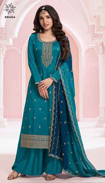 Vinay Fashion Kuleesh Suhaag Silk Georgette Dress Material 4 pcs Catalogue