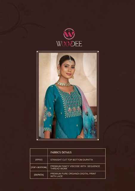 Woodee Diana Viscose Silk Readymade Suit (6 pcs atalogue)