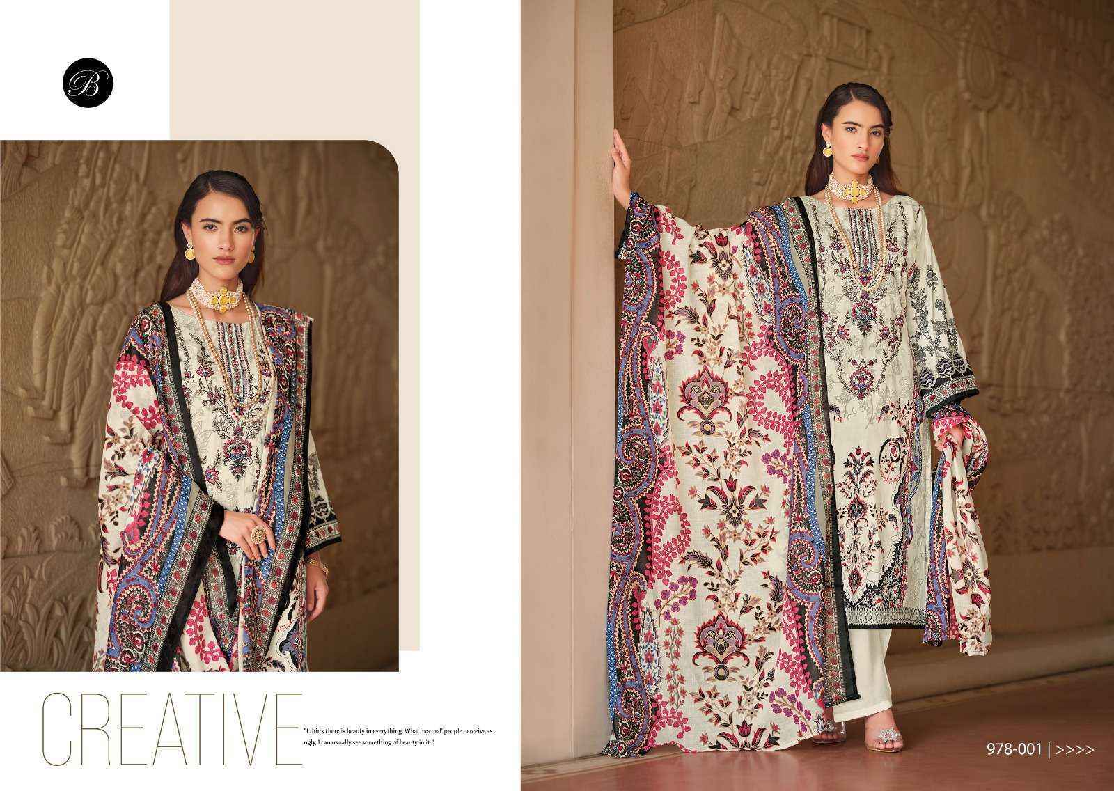 Belliza Naira Vol-76 Cotton Dress Material (8 pcs Cataloge)