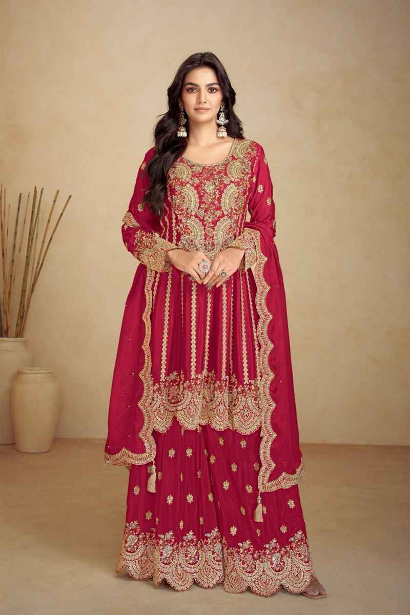 Gulkayra Designer Jalwa Real Chinon Readymade Suit (5 Pc Catalouge)