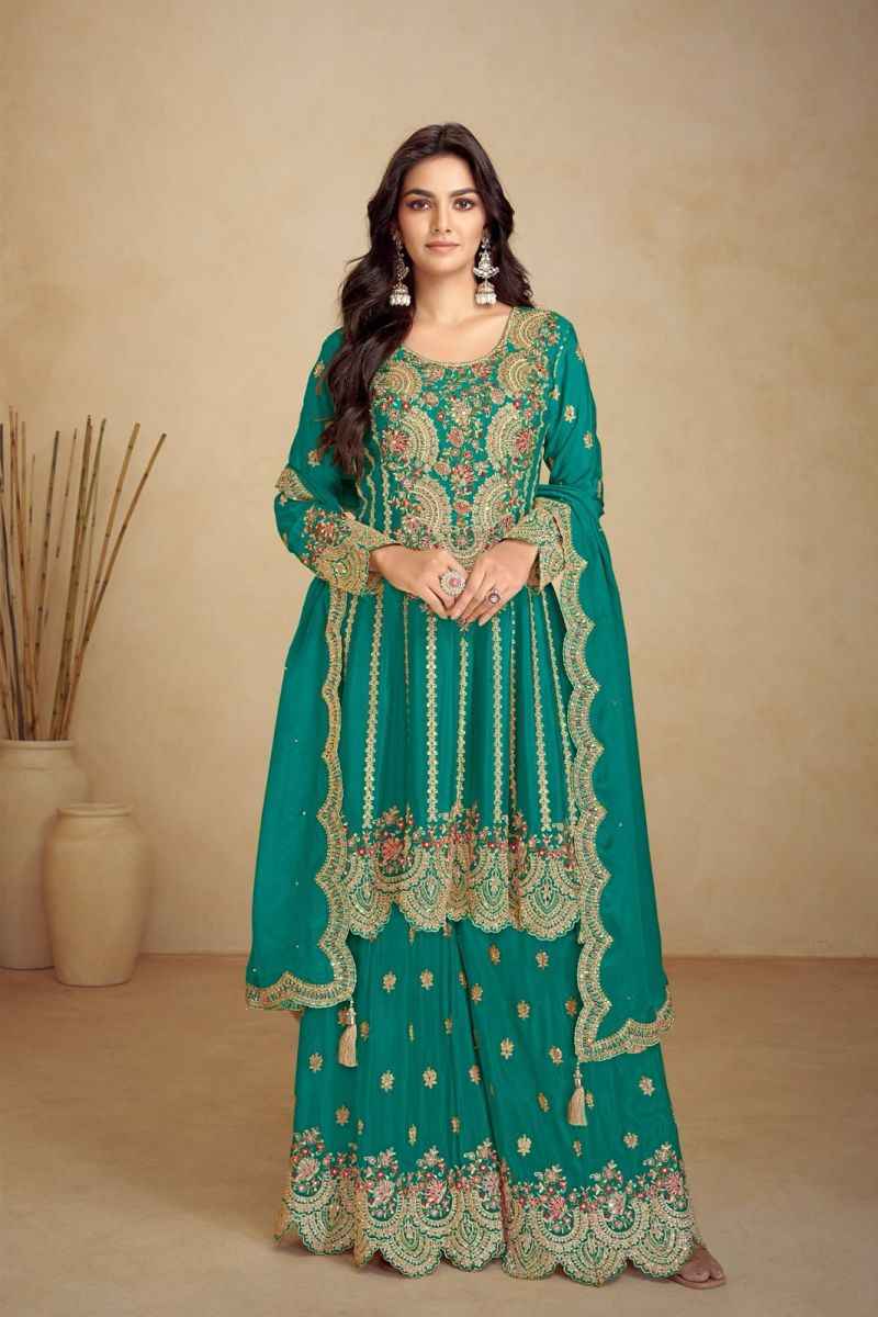 Gulkayra Designer Jalwa Real Chinon Readymade Suit (5 Pc Catalouge)