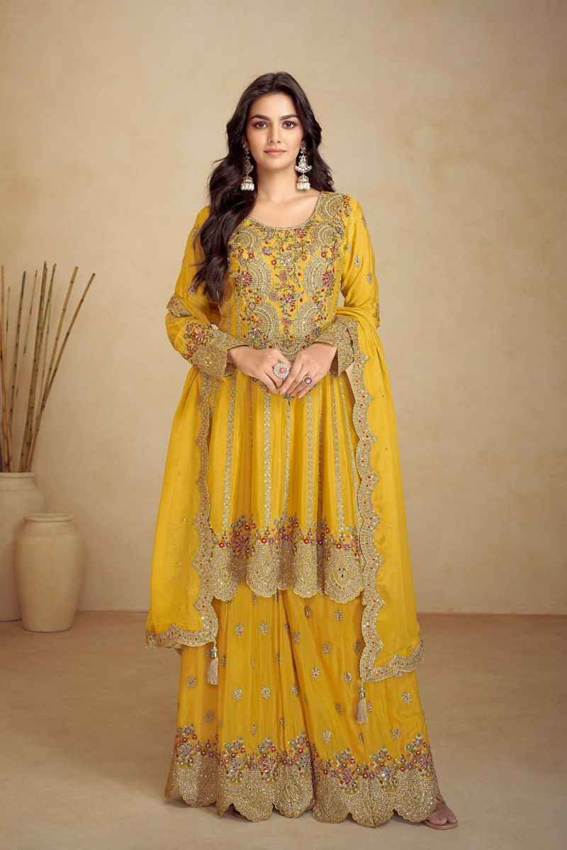 Gulkayra Designer Jalwa Real Chinon Readymade Suit (5 Pc Catalouge)