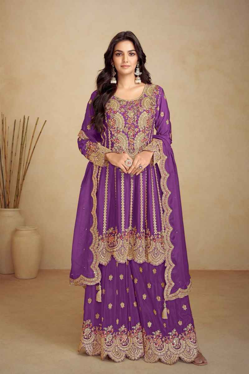 Gulkayra Designer Jalwa Real Chinon Readymade Suit (5 Pc Catalouge)