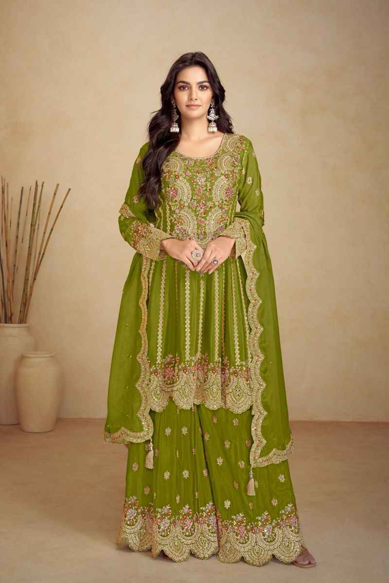 Gulkayra Designer Jalwa Real Chinon Readymade Suit (5 Pc Catalouge)