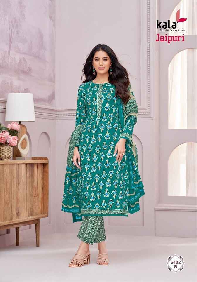 Kala Jaipuri Vol-6 Cotton Dress Material (12 Pc Catalog)