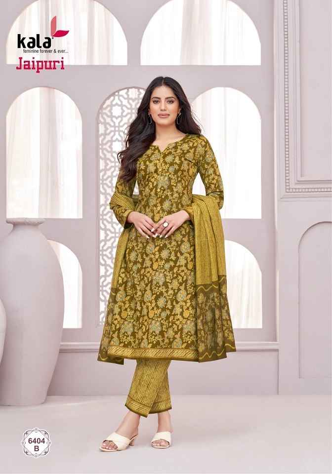 Kala Jaipuri Vol-6 Cotton Dress Material (12 Pc Catalog)