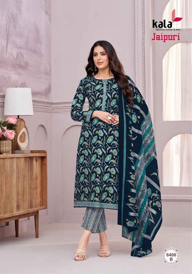 Kala Jaipuri Vol-6 Cotton Dress Material (12 Pc Catalog)