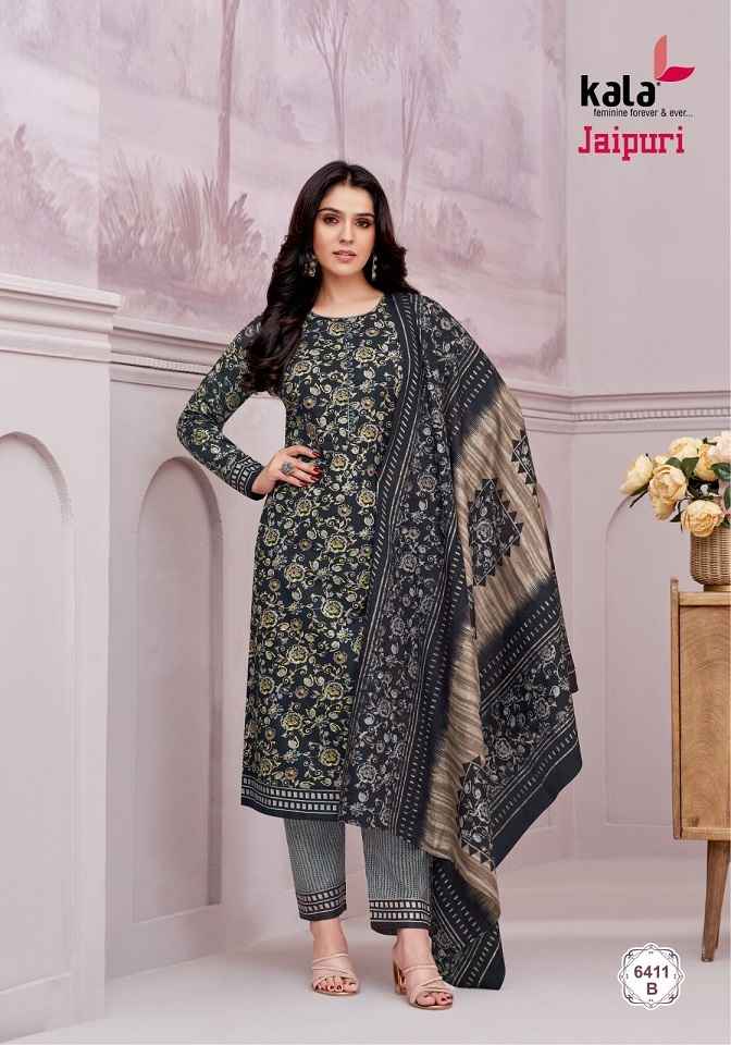 Kala Jaipuri Vol-6 Cotton Dress Material (12 Pc Catalog)