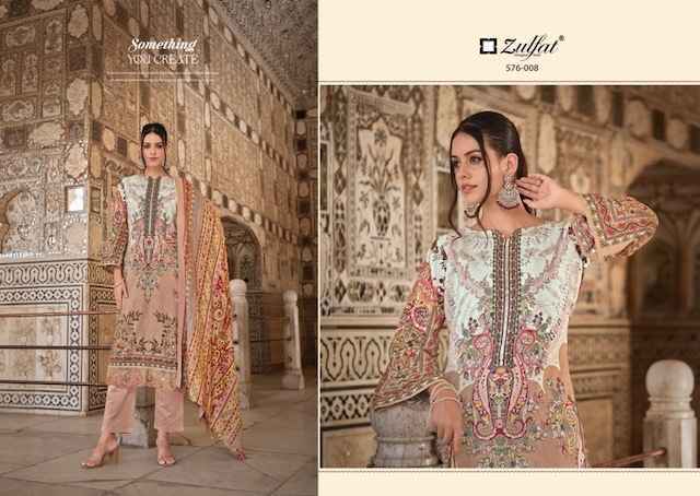 Zulfat Gulrez Vol-4 Cotton Dress Material (8 Pc Catalog)