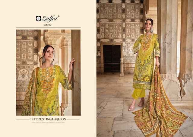 Zulfat Gulrez Vol-4 Cotton Dress Material (8 Pc Catalog)