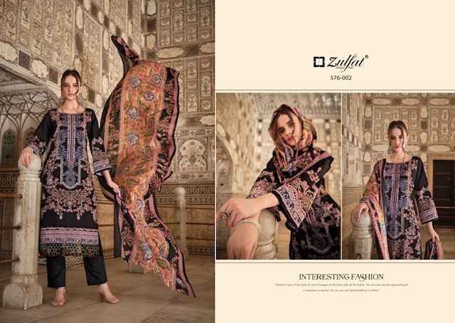 Zulfat Gulrez Vol-4 Cotton Dress Material (8 Pc Catalog)