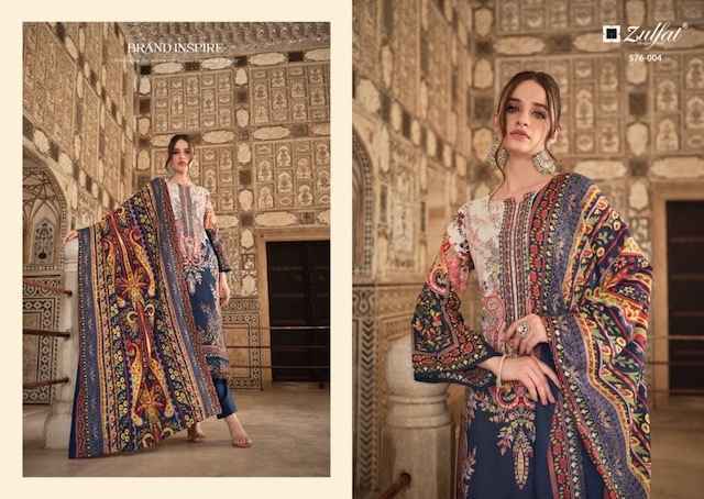 Zulfat Gulrez Vol-4 Cotton Dress Material (8 Pc Catalog)