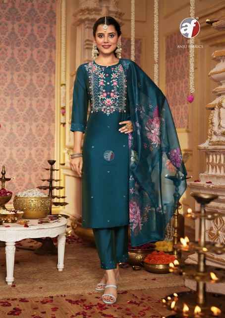 Anju Fab Sangeet Vol-6 Pure Viscose Readymade Suit (6 Pc Catalog)