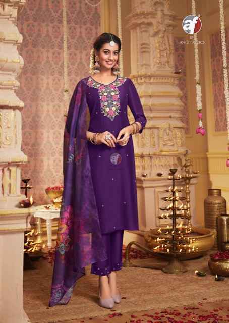 Anju Fab Sangeet Vol-6 Pure Viscose Readymade Suit (6 Pc Catalog)