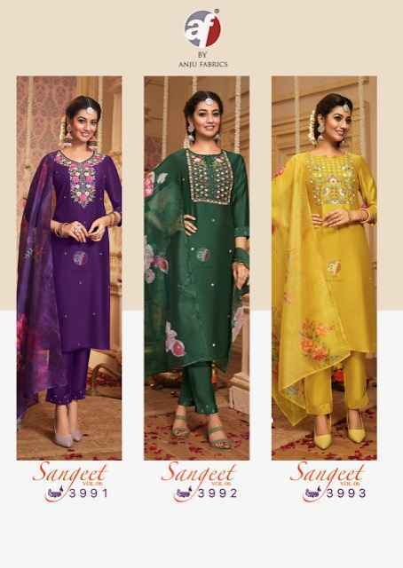 Anju Fab Sangeet Vol-6 Pure Viscose Readymade Suit (6 Pc Catalog)