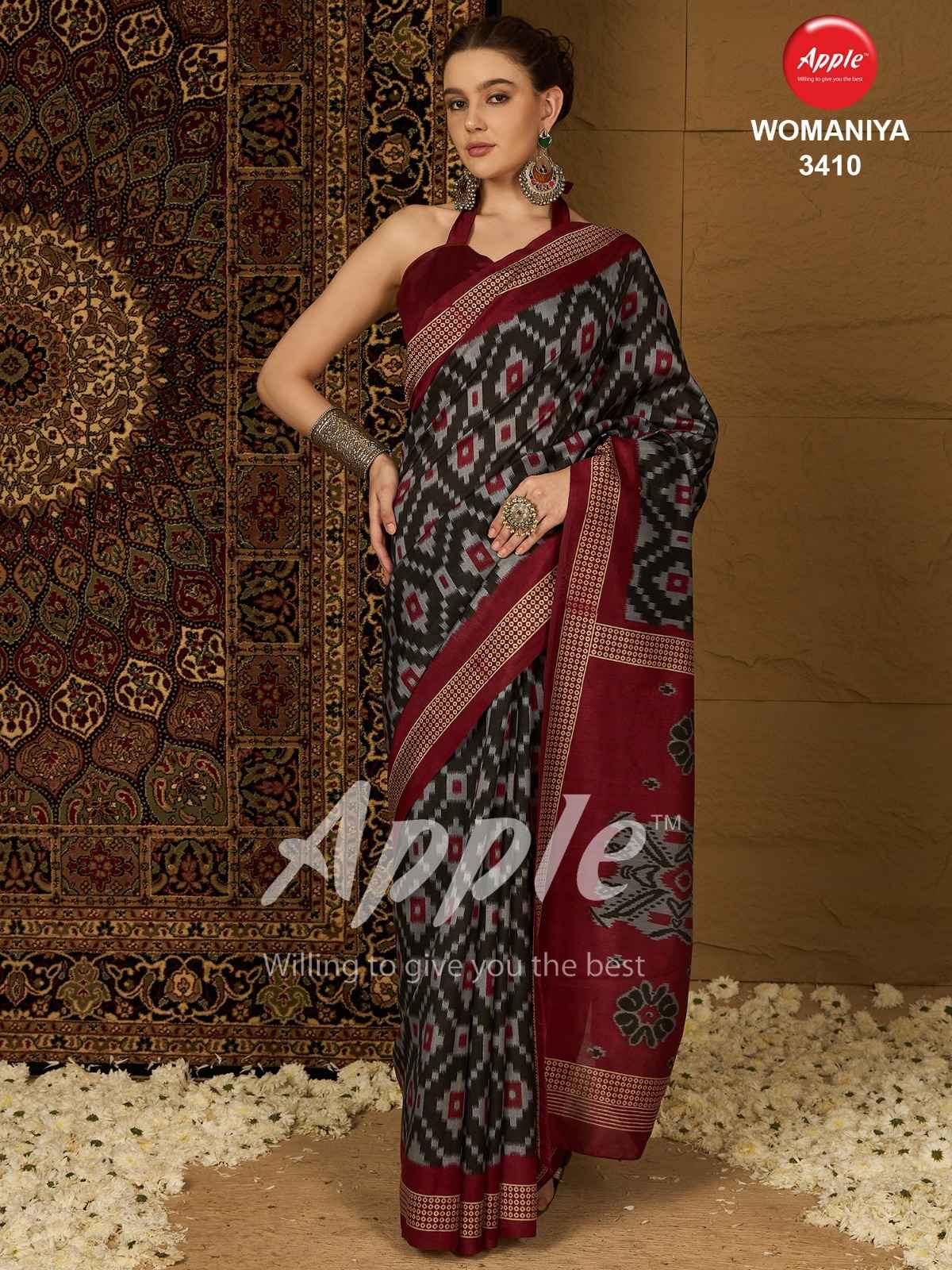 Apple Womaniya Vol-34 Bhagalpuri Saree (12 Pc Catalog)