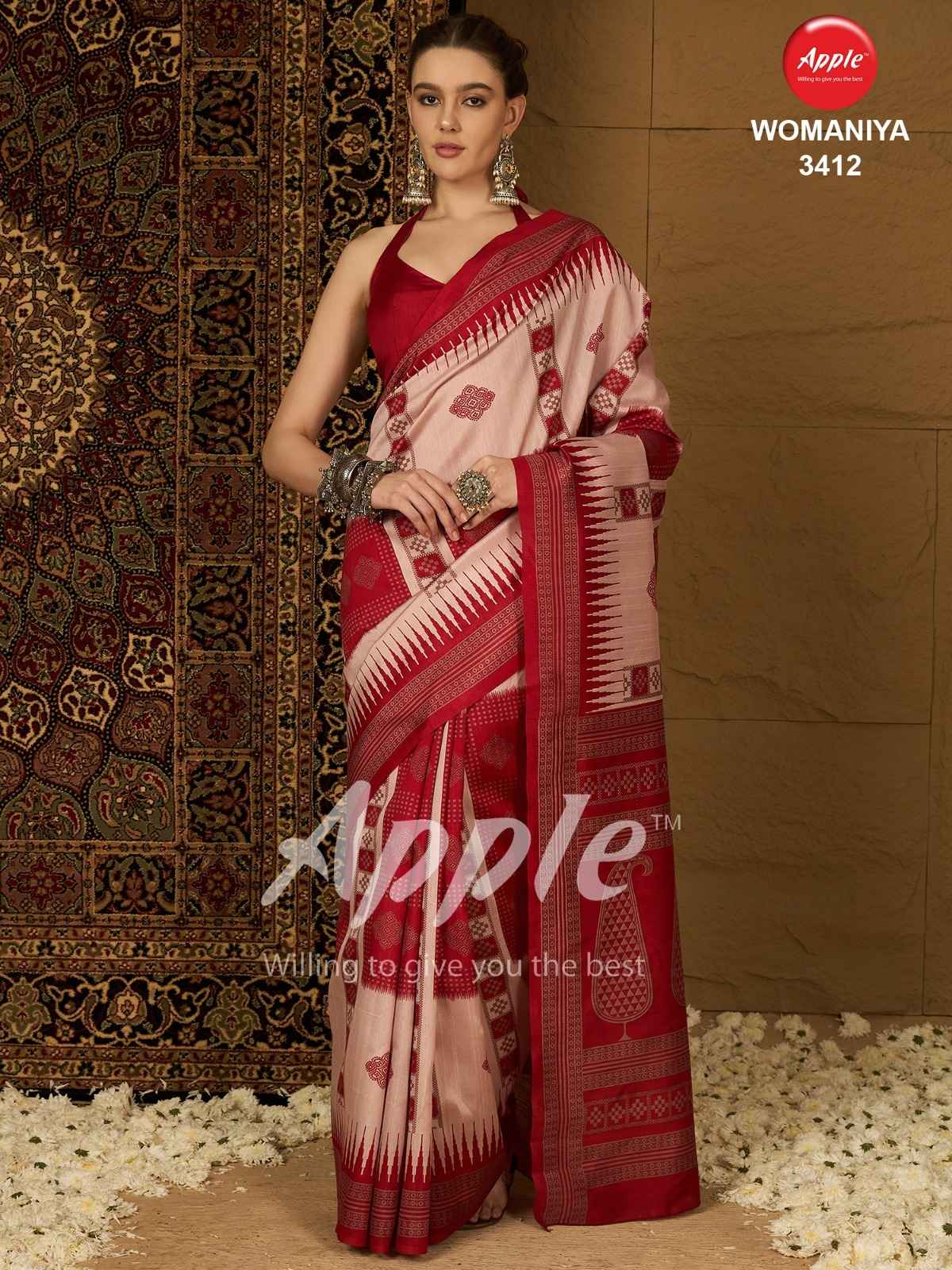 Apple Womaniya Vol-34 Bhagalpuri Saree (12 Pc Catalog)