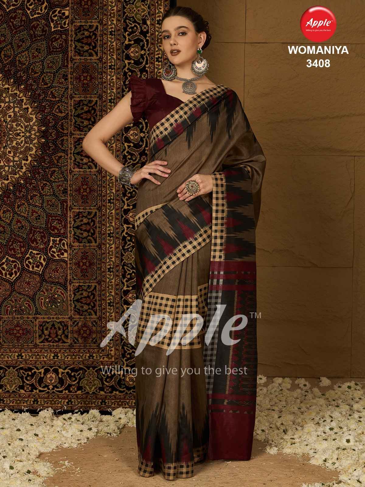 Apple Womaniya Vol-34 Bhagalpuri Saree (12 Pc Catalog)