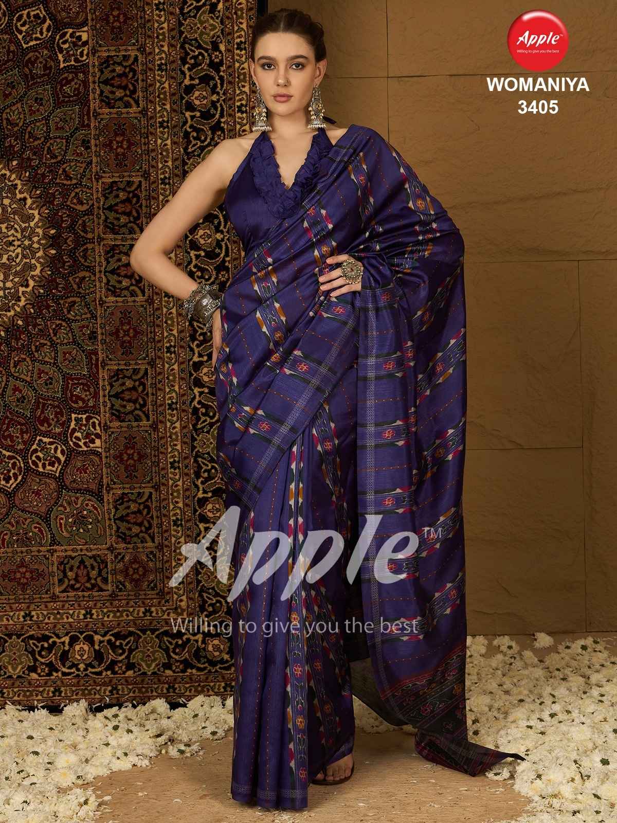 Apple Womaniya Vol-34 Bhagalpuri Saree (12 Pc Catalog)